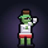 Lil Rex, a zombie fighter with a mohawk and shades