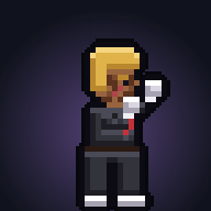 Rusty Tank, a fighter in a broker suit
